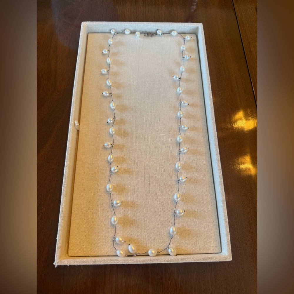 Margo Morrison Long Necklace with Small Pearls